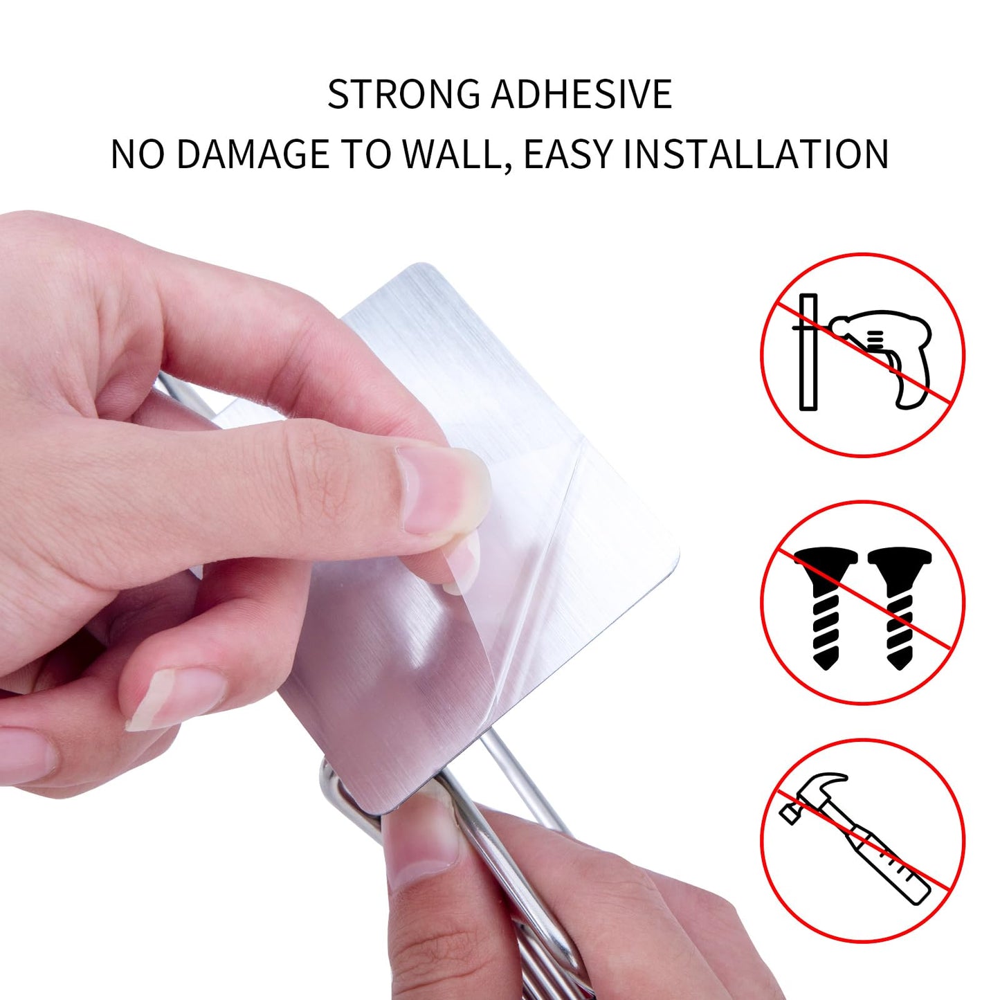 2 Pack Self Adhesive Bar Soap Dish Holder,Stainless Steel Wall Mounted,Waterproof,Drill-Free Soap Tray For Shower Bathroom Kitchen, Silver