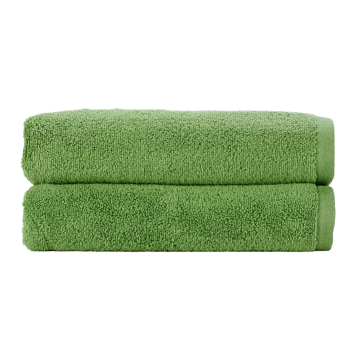 Christy Cirrus Lightweight Bath Towels | Set of 2 | Quick Dry | Super Soft and Fluffy | Lightweight Bathroom Shower Towels | 100% Cotton | Apple Green