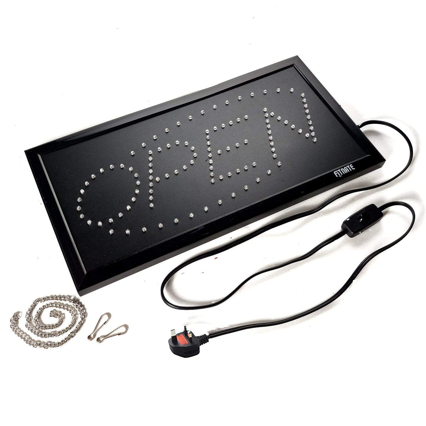 FITNATE LED Open Sign, 19x10 inch (48x25cm) 2 Modes Flashing & Steady Light, Open Sign for Business Advertisement Board Electric Display Board for