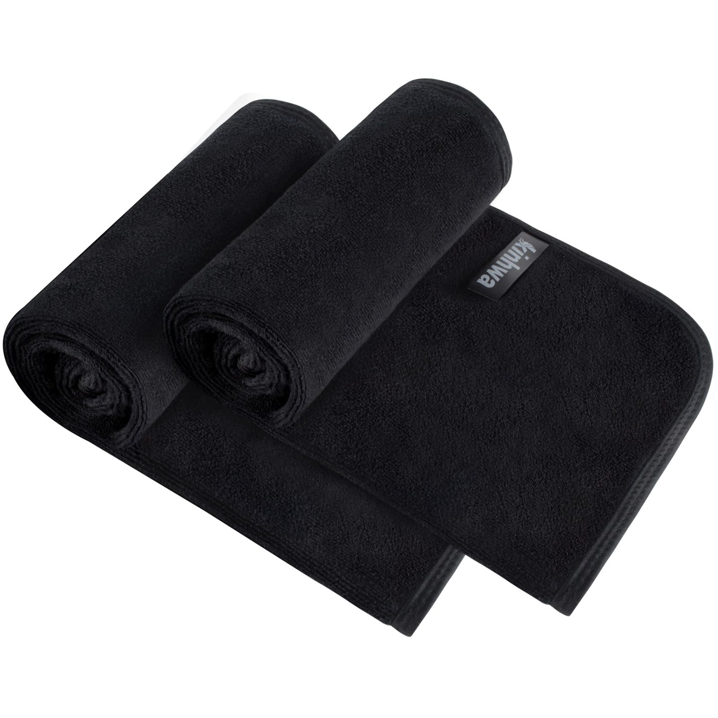 KinHwa Microfibre Soft Hand Towels for Bathroom Abosorbent Small Guest Towels Thick Face Towels 30cm x 50cm Fast Drying Washcloth for Bath, Spa, Gym