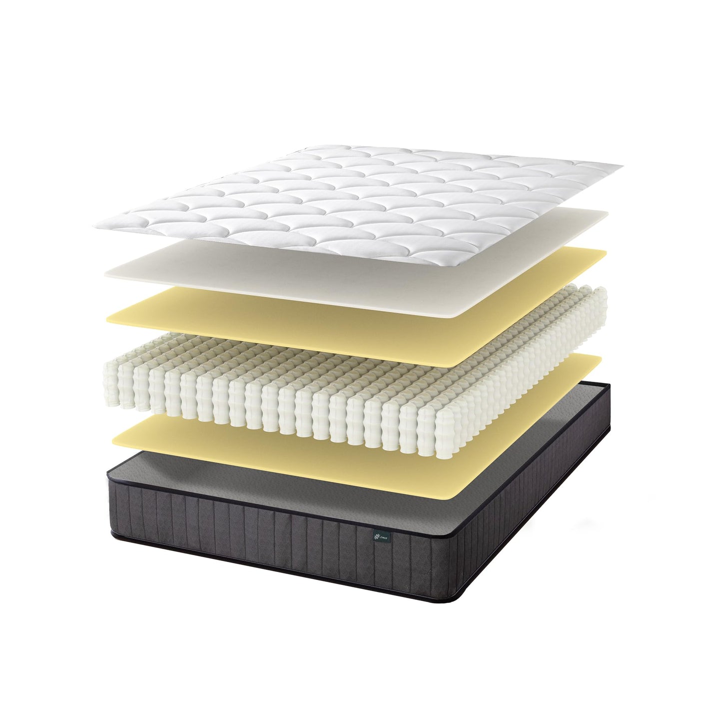 Zinus Single Mattress - Pocket Spring & Memory Foam Mattress - 90x190cm/3x6.2ft - Height 20cm/8in - Medium Firmness - Skin-friendly Hybrid Mattress -