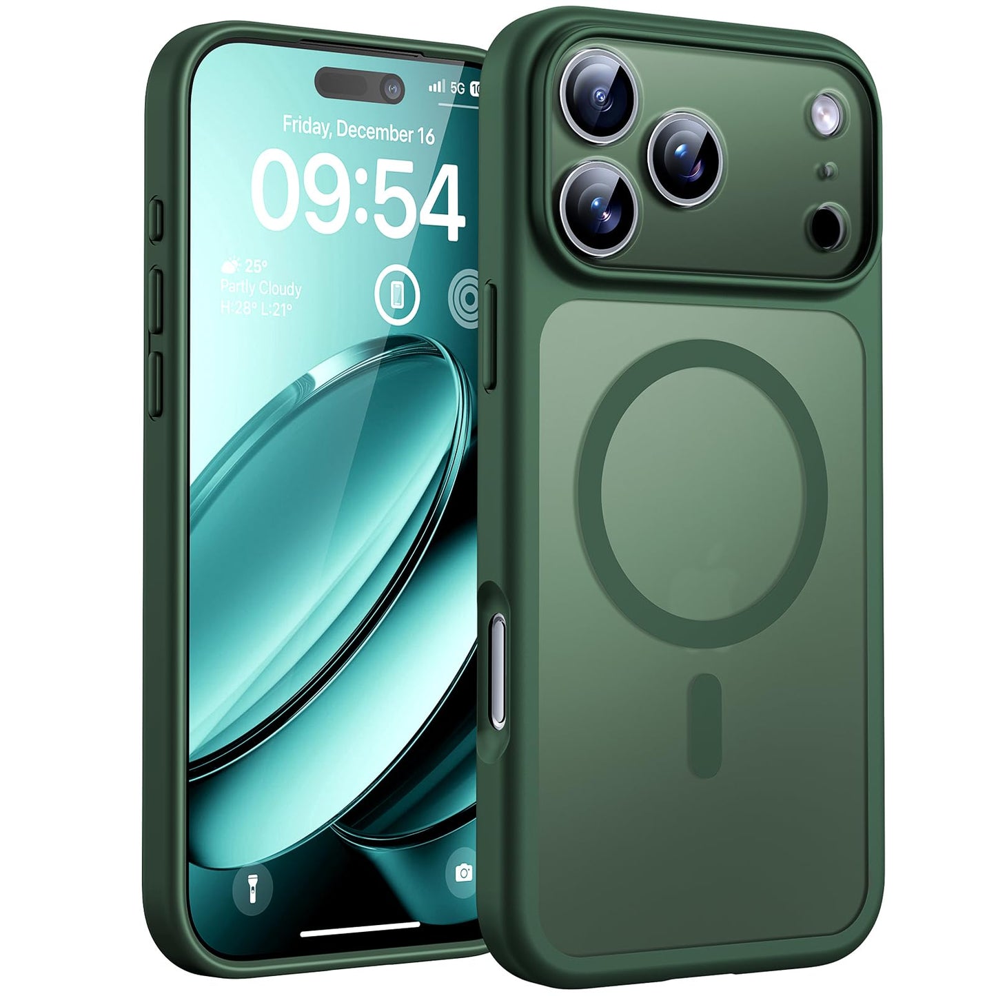 TOCOL Magnetic for iPhone 17 Pro Case 6.3-Inch, Compatible with MagSafe, Full Camera Protection, Built-in Magnetic Ring, Drop Protection Shockproof