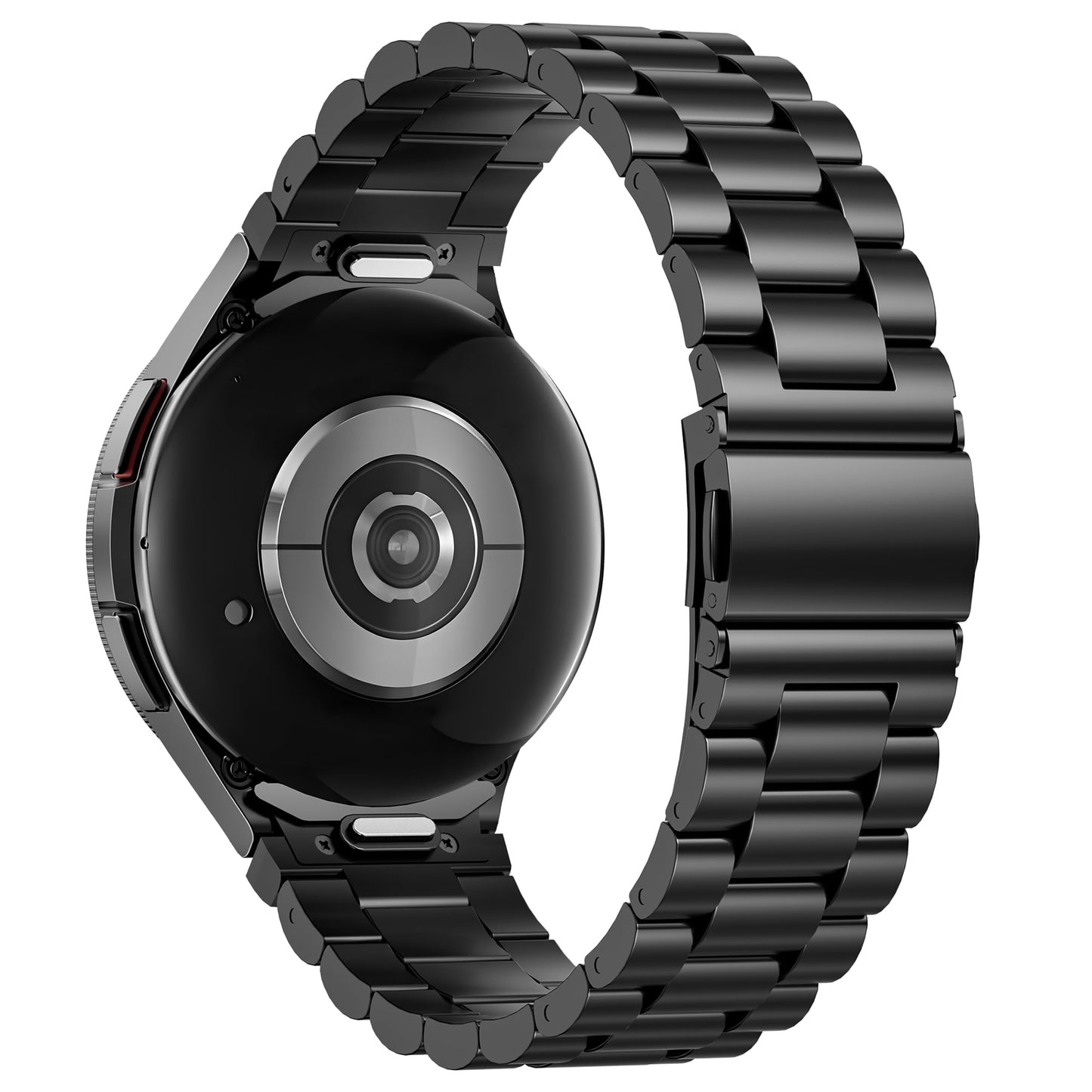 SUNDAREE One Click Strap Compatible with Samsung Galaxy Watch 7/Watch 6 Classic 47MM/5 Pro/FE,No Gap Men Woman Stainless Steel Metal Band for Galaxy