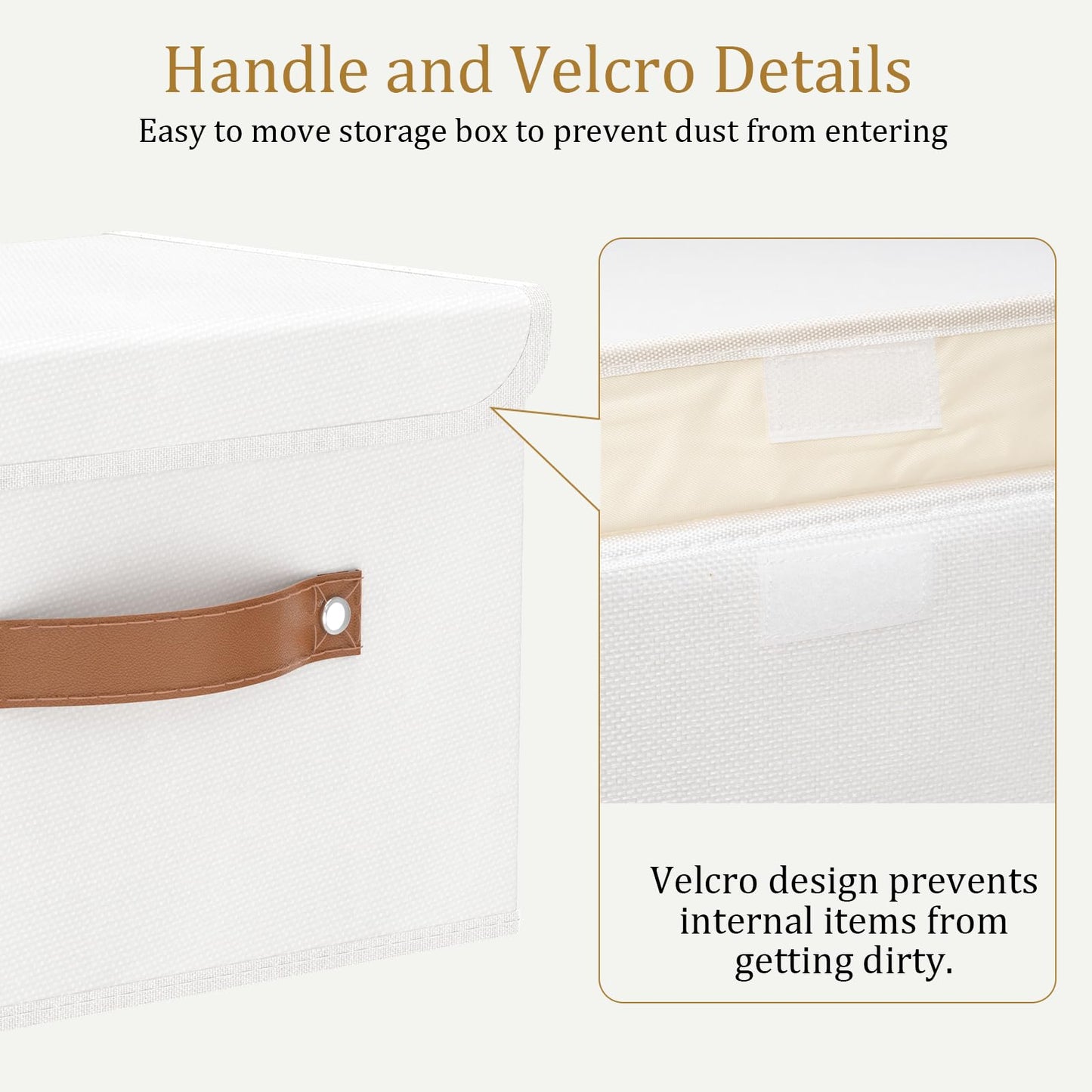 OUTBROS Storage Boxes with Lids 2 Pack, Organiser 45x30x30 cm, White