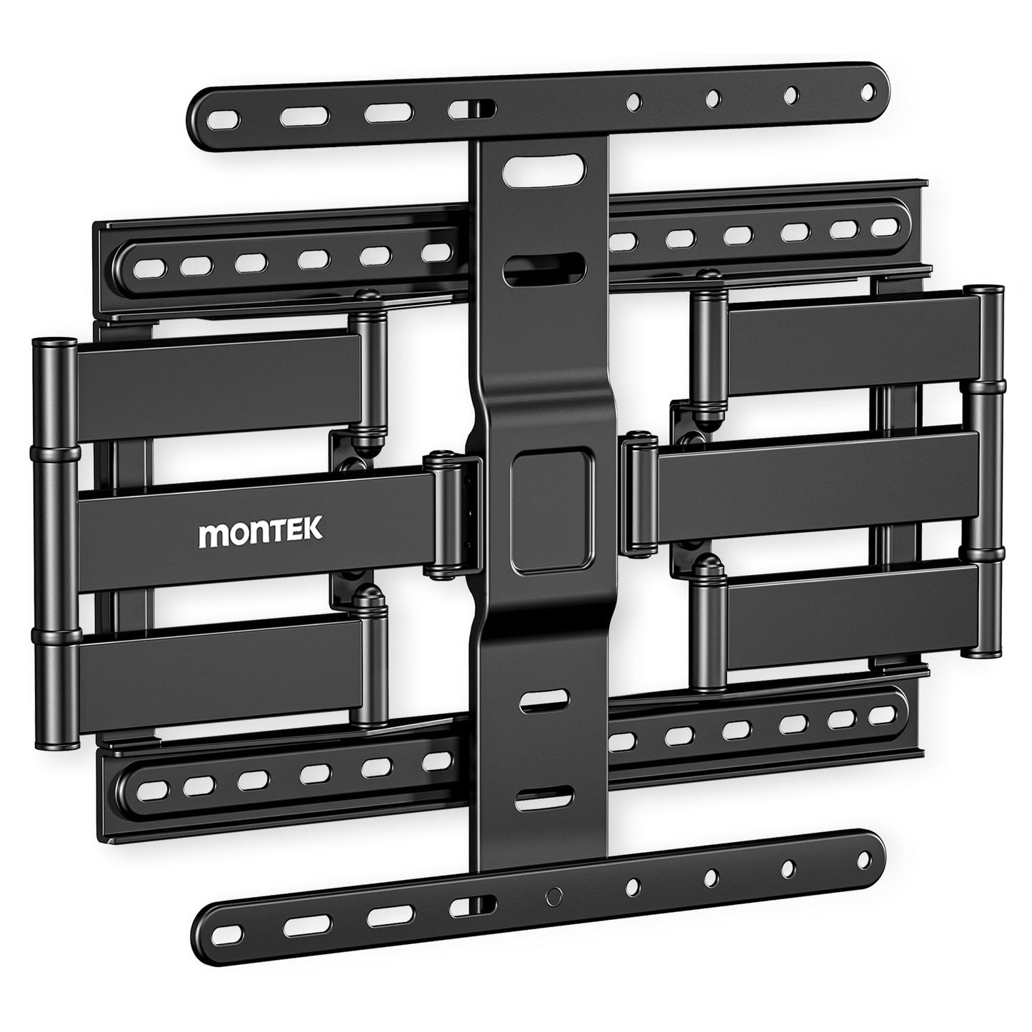 monTEK 1.1" Ultra Slim TV Wall Bracket for 37-75 Inch TVs, Heavy Duty TV Bracket 60kg, Full Motion Articulating TV Wall Mount, Max VESA 400x400mm,
