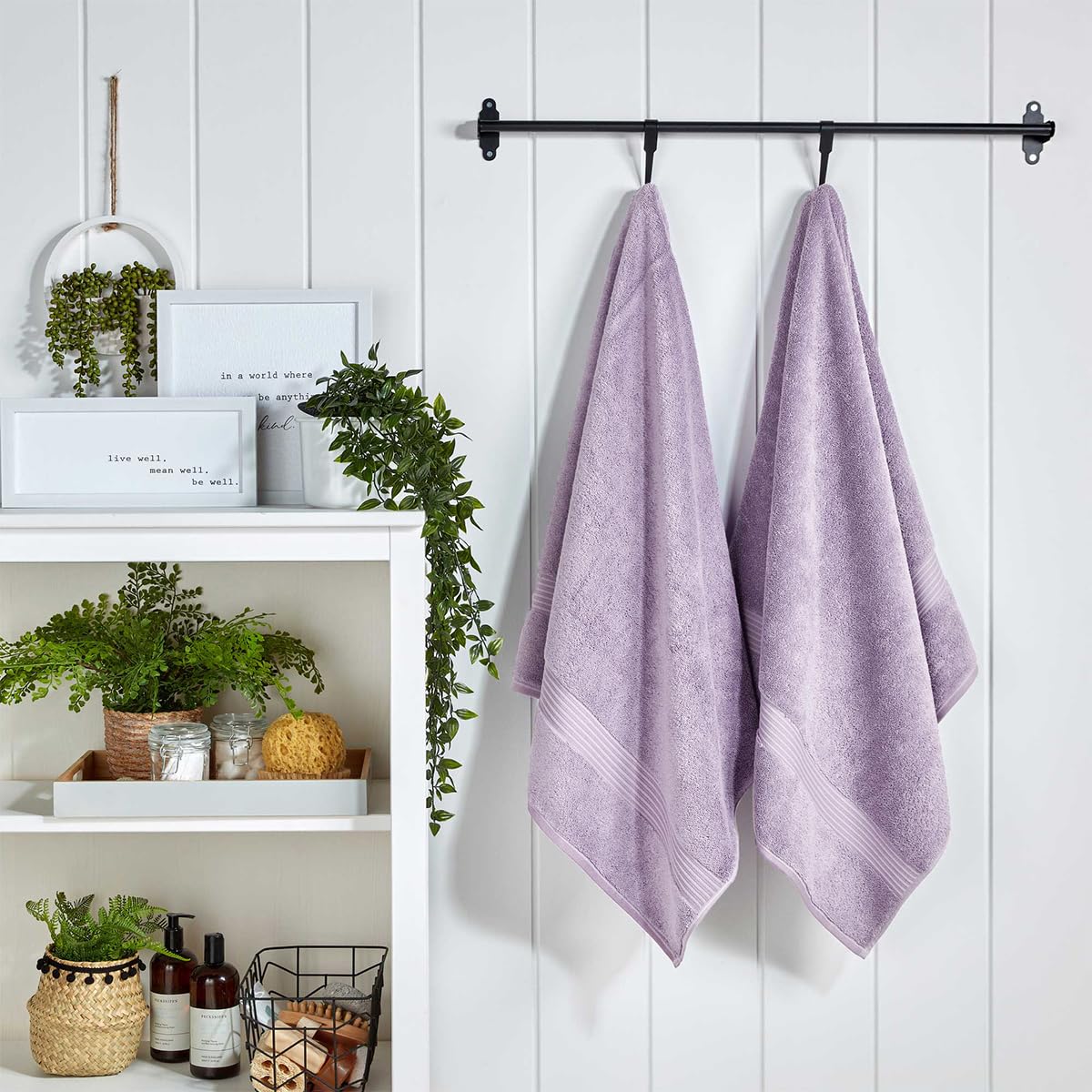 Christy Supreme Hygro 4 Face Cloths Set | Lavender Purple | 100% Luxury Supima Cotton | Ultra Soft | Super Absorbent | 650GSM | 4 Wash Cloth Flannels