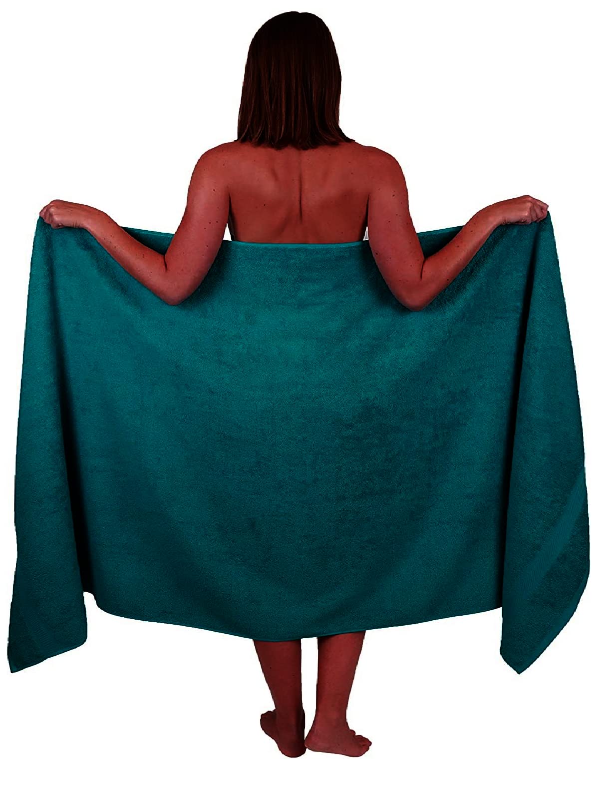 Wholesale Trade Dealz Extra Large Bath Sheet 100 x 200 cm Super Jumbo Big Bath Sheets Towels Beach Body Wrap XL Bath Towels 600-GSM (Blue Lagoon)