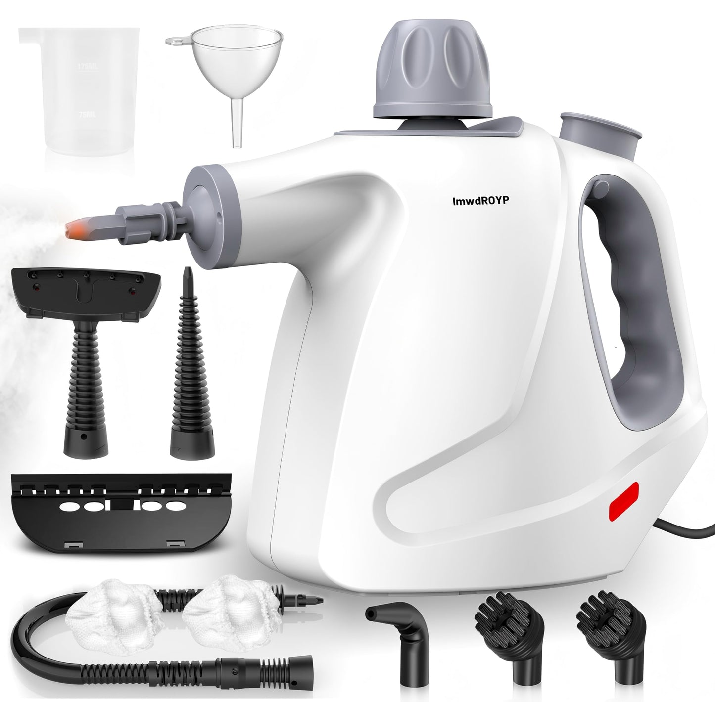 ImwdROYP Handheld Steam Cleaner, 450ml Capacity Portable High Pressure Steam Cleaner with 11 Accessories, Easy And Effortless Steam Cleaner Handheld