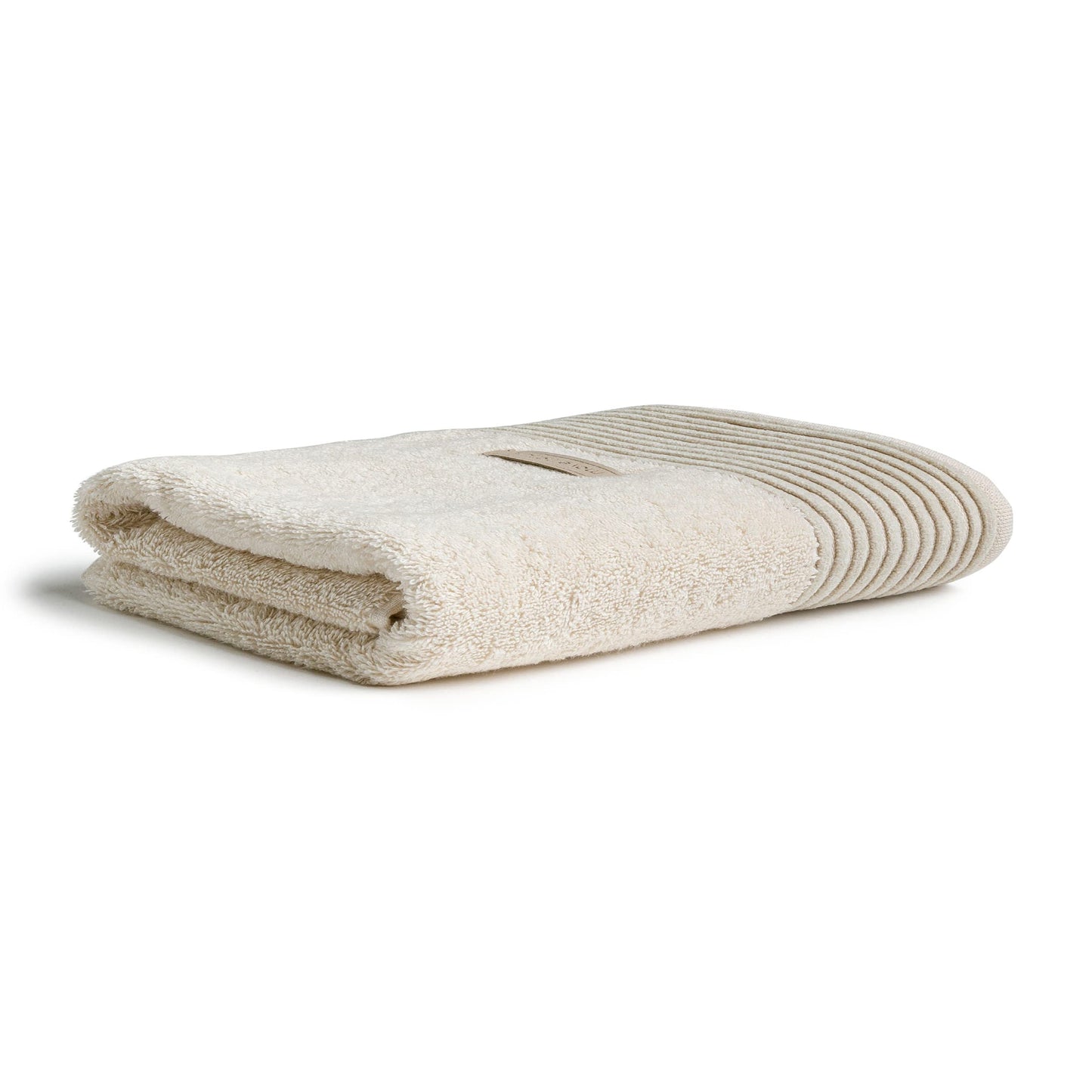 m?ve Wellness shower towel plain dye with chenille piping 80 x 150 cm made of 100 % cotton (Spinair), nature