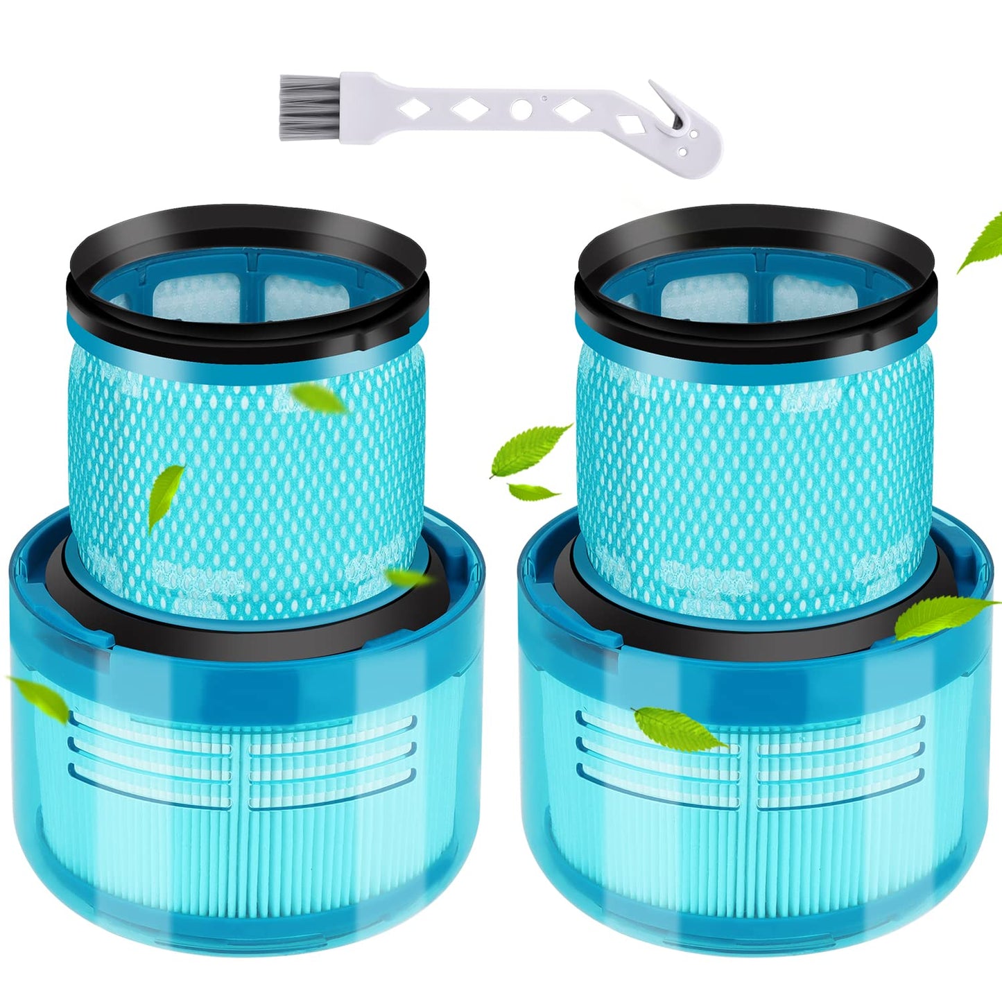 Rebirthcare 2 pack v15 detect filter for dyson v15 v11 sv14 sv17 sv22 detect absolute complete animal extra pro torque drive vacuum cleaner filter