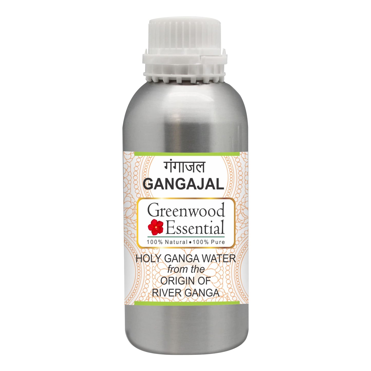 Gangajal Holy Ganga Water from the Beginning of River Ganga at Devprayag in Aluminium Bottle 630ml