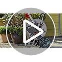 Gardena CleverRoll L Easy Metal: Large hose trolley with up to 100 m capacity, especially stable hose guide in a robust metal frame (18550-20)