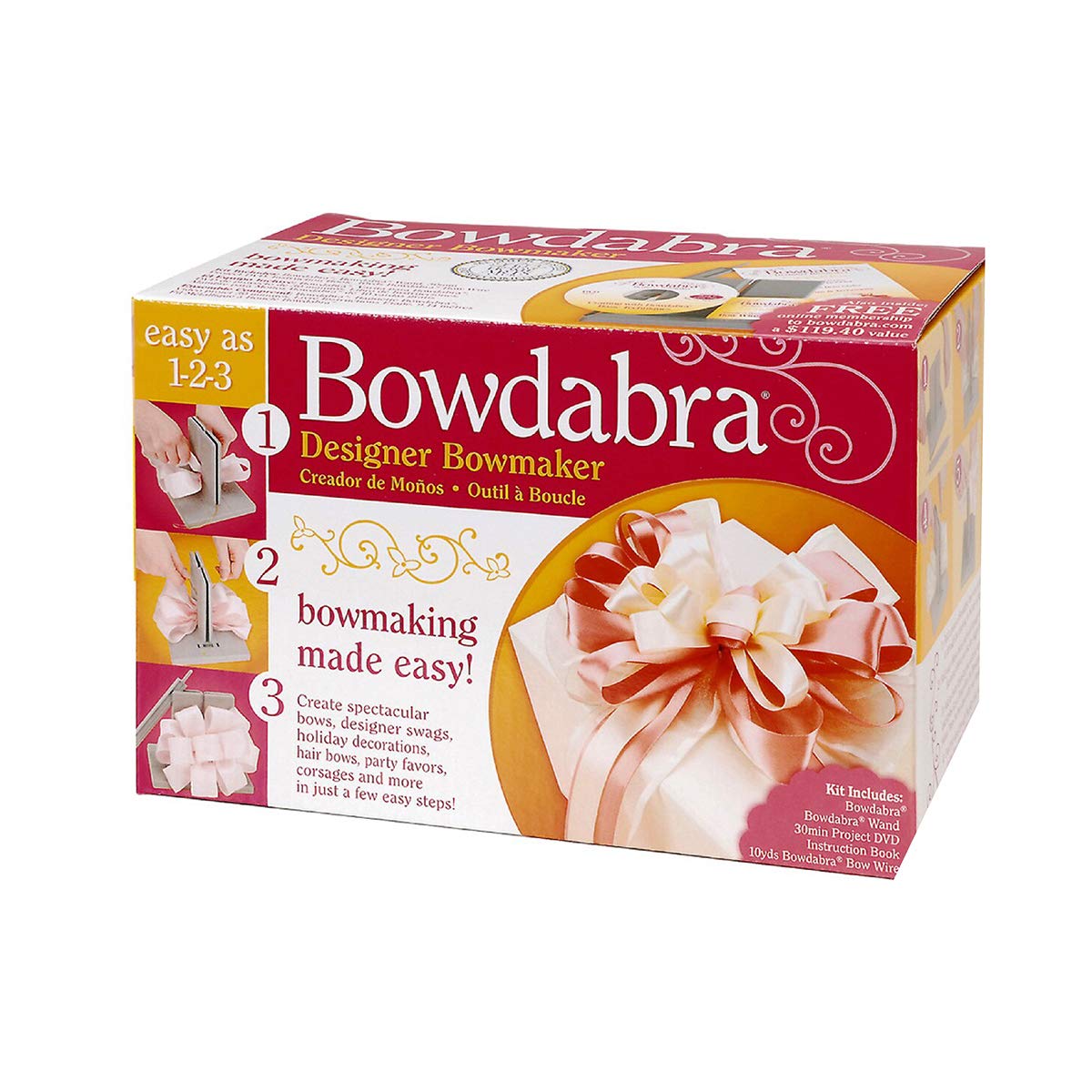 Darice Bowdabra Bowmaker Tool, Grey, Standard Packaging May Vary