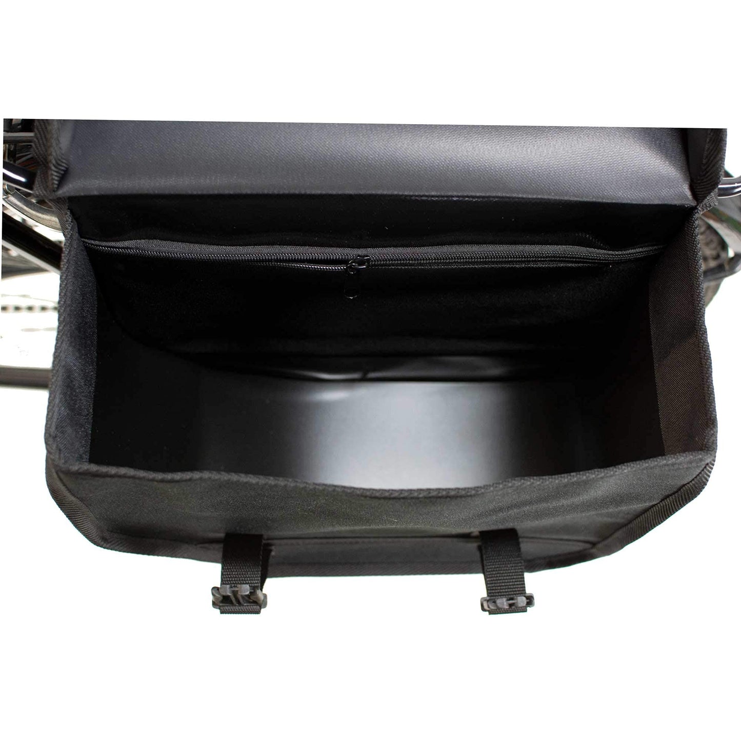 BikyBag Model M - Bicycle Double Panniers - Bike Bicycle Cycle Bag for Rear Rack (Black)