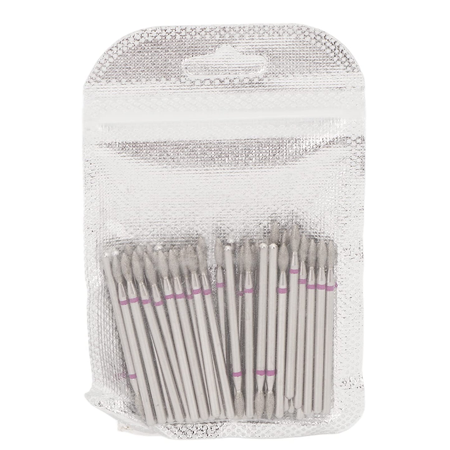 50pcs Nail Art Drill Bits for Acrylic Nails, Electric Nail Drill Bit Set, Flame Nail Drill Bit Carborundum Cuticle Remover Bits Kit for Cuticle