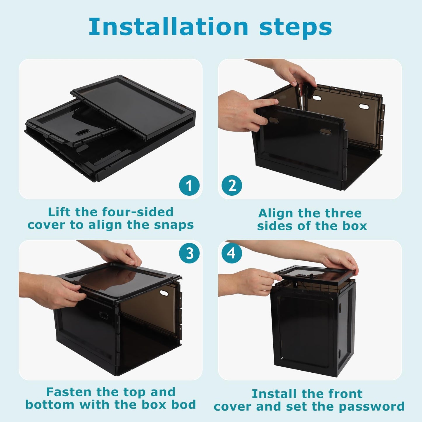 Lockable Medication Storage Box for Food Snacks Phone & Office Documents