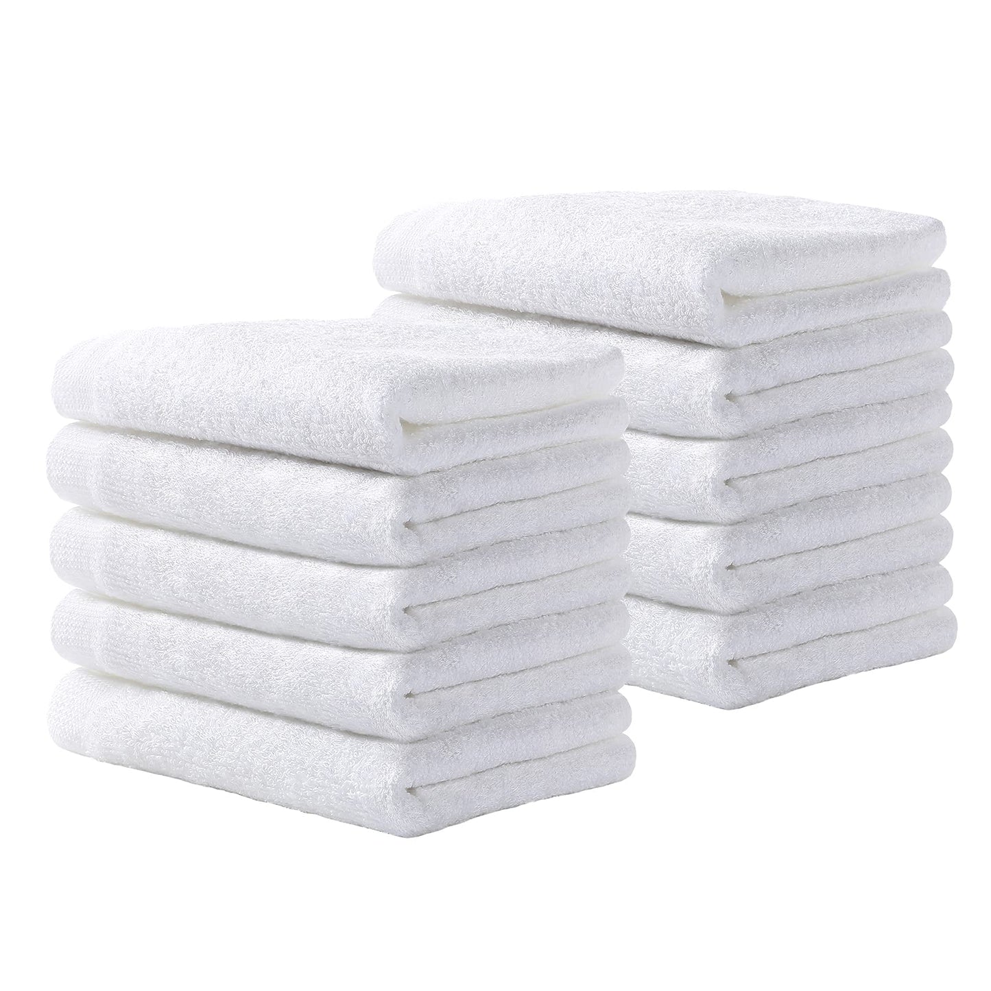 Yoofoss Bamboo Face Cloths 10 Pack Baby Wash Cloths Towel Set for Bathroom-Hotel-Spa-Kitchen Multi-Purpose Face Towels Fingertip Towels & WashCloths
