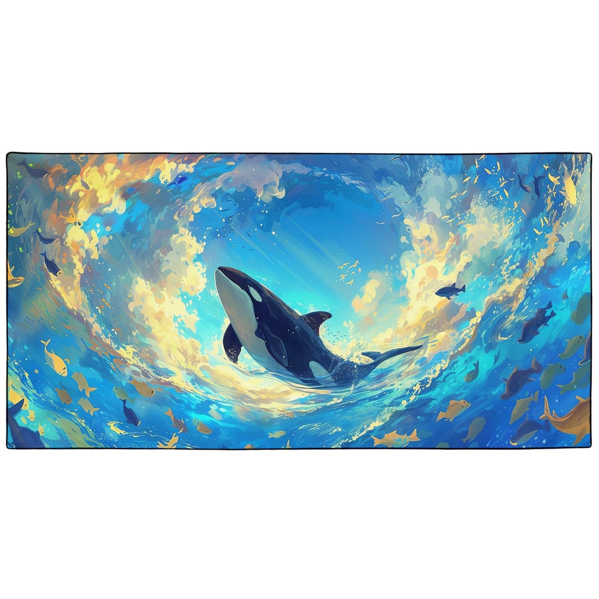 YISUMEI Fantasy Whale Beach Towels for Adults Extra Large 180 x 90 cm, Microfibre Quick Dry Towel for Travel Swimming Camping Sports