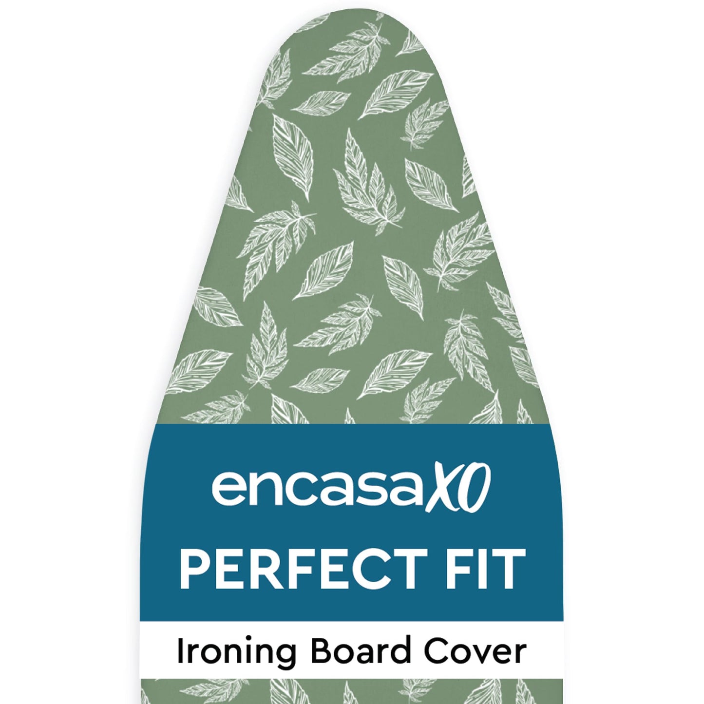 Encasa XO Ironing Board Covers and pad 135x45 cm- Thick 3mm Felt Padding, Drawstring Tightening & Lock, Heat Reflective, Scorch & Stain Resistant, for