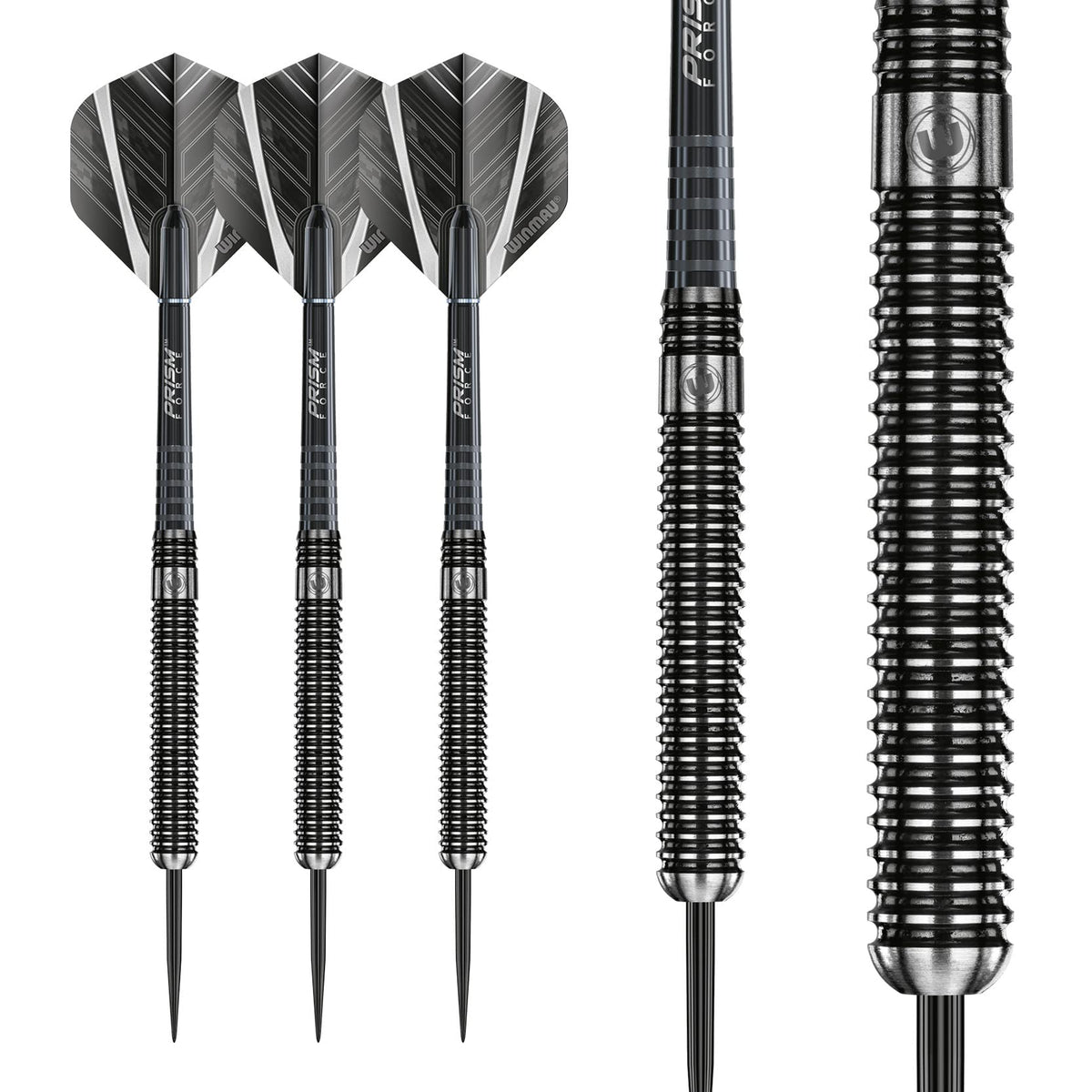 WINMAU Blackout 21 Gram Tungsten Darts Set with Flights and Shafts (Stems)
