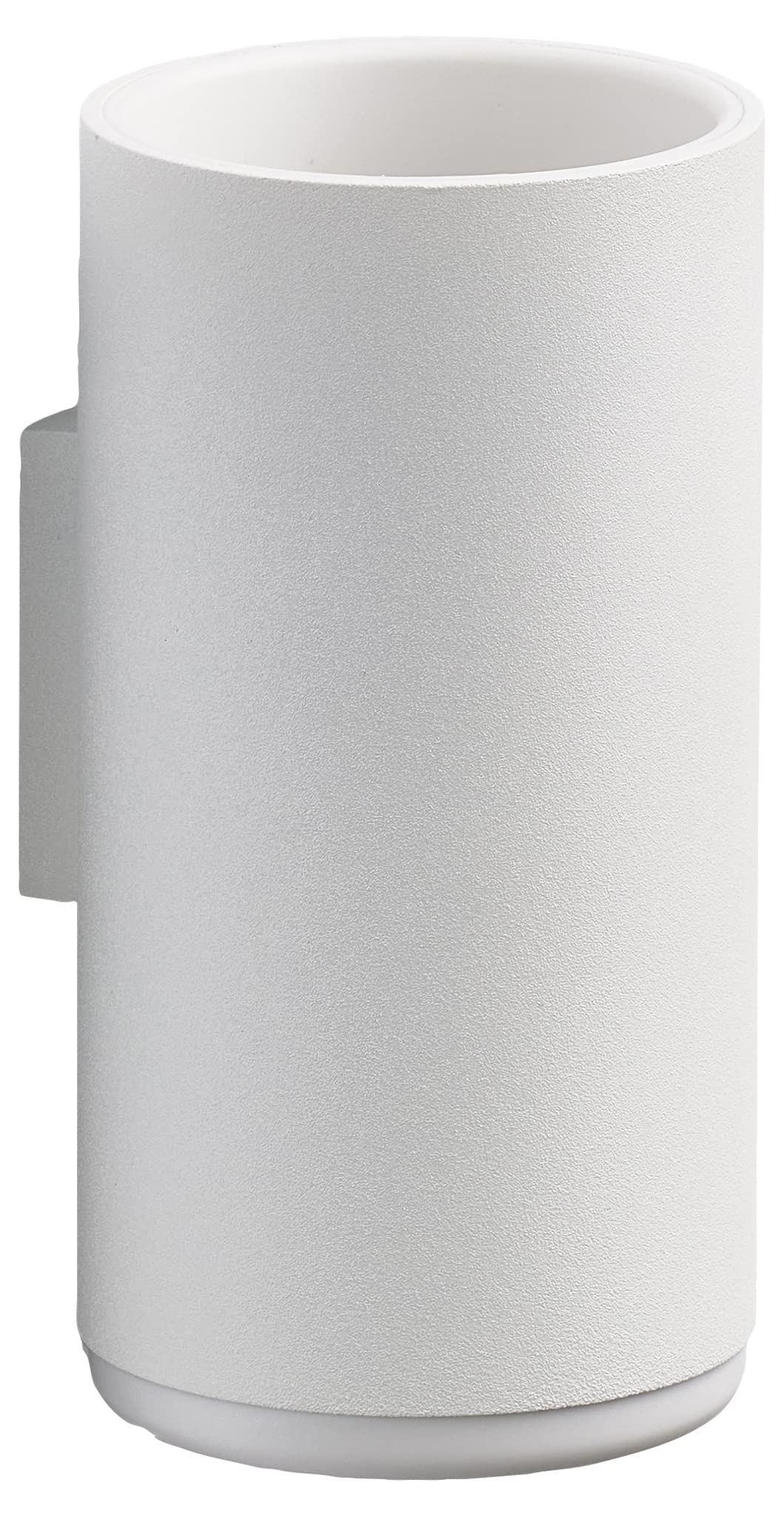 Zone Denmark Rim Wall Mounted Toothbrush Cup, 7 x 13.7 cm, White