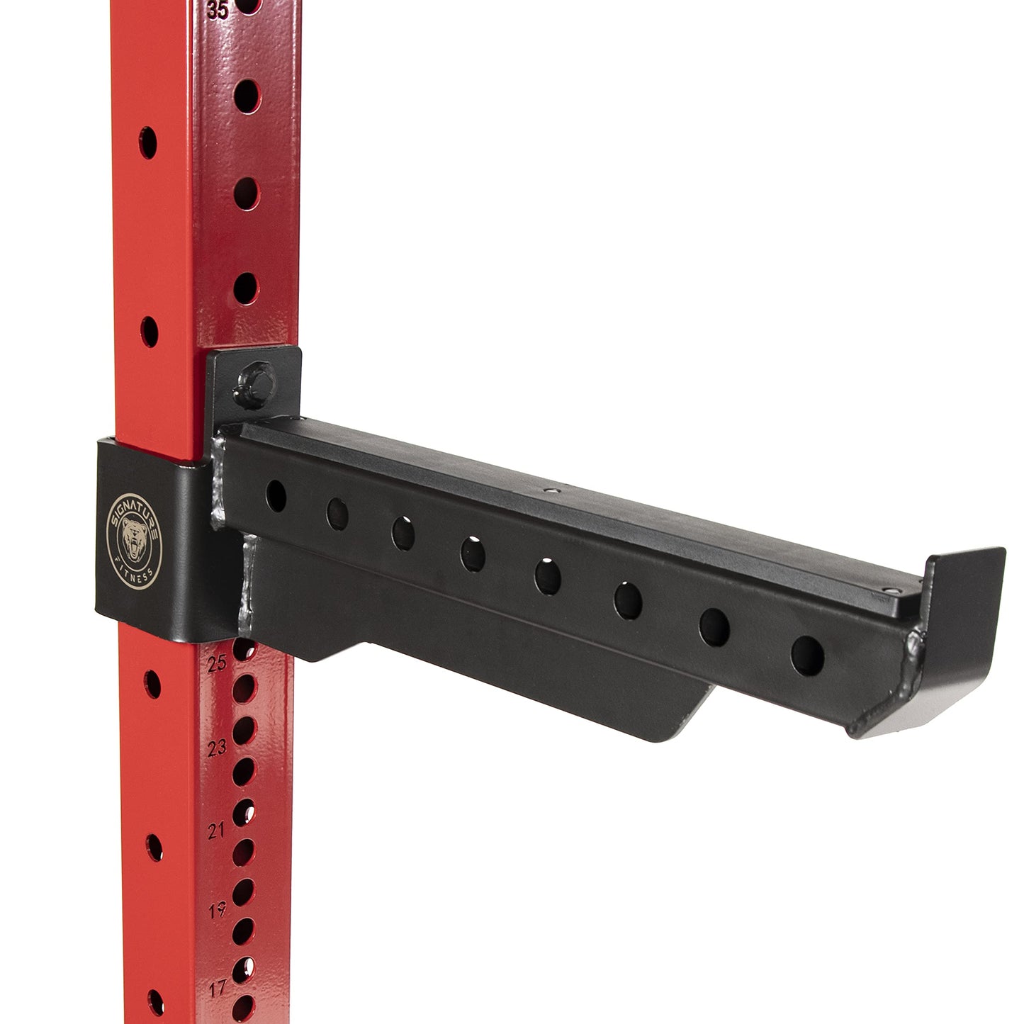 Signature Fitness Spotter Arms SF-3 1,500 Pound Capacity 3? x 3? Power Cage Squat Rack, Black