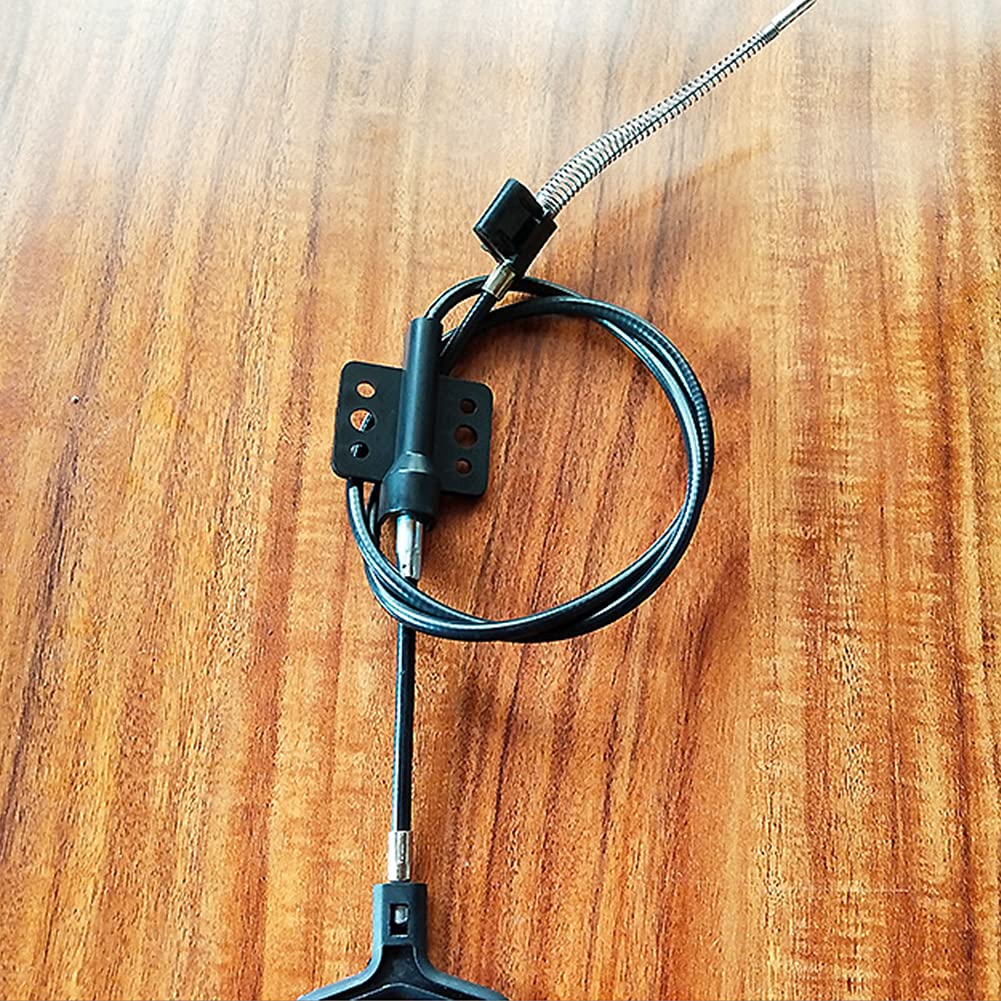 Fiacvrs Recliner Cable Replacement Part D-Ring Handle Recliner Pull Cable Spring, Hook Exposed Cable Length Recliner Cable with a Spring Fitted
