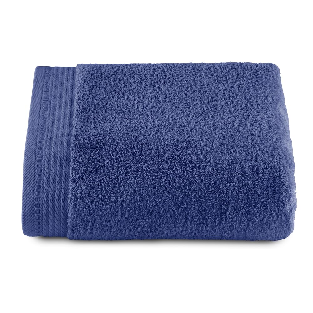 RIZO Top Towel ? Set of 1 Shower Towel ? Bath Towels ? 100% Combed Cotton ? 600 g/m2 ? Measure 70 x 140 cm ? Navy