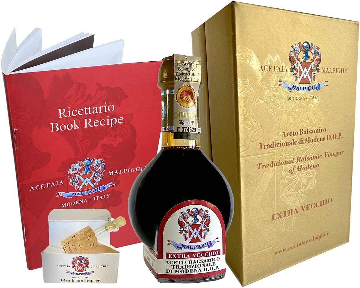Tradizional Balsamic Vinegar of Modena PDO - 25 Years Old + Tic doser + Recipes Book- Acetaia Malpighi?