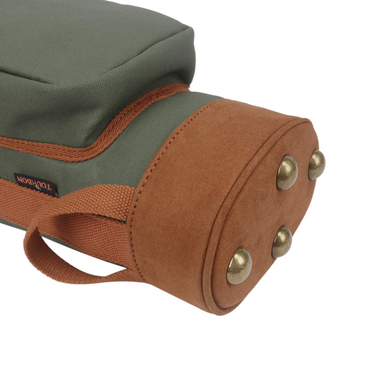 TOURBON Canvas Golf Club Travel Case Lightweight Carry Bag for Men Women - Green (Green)