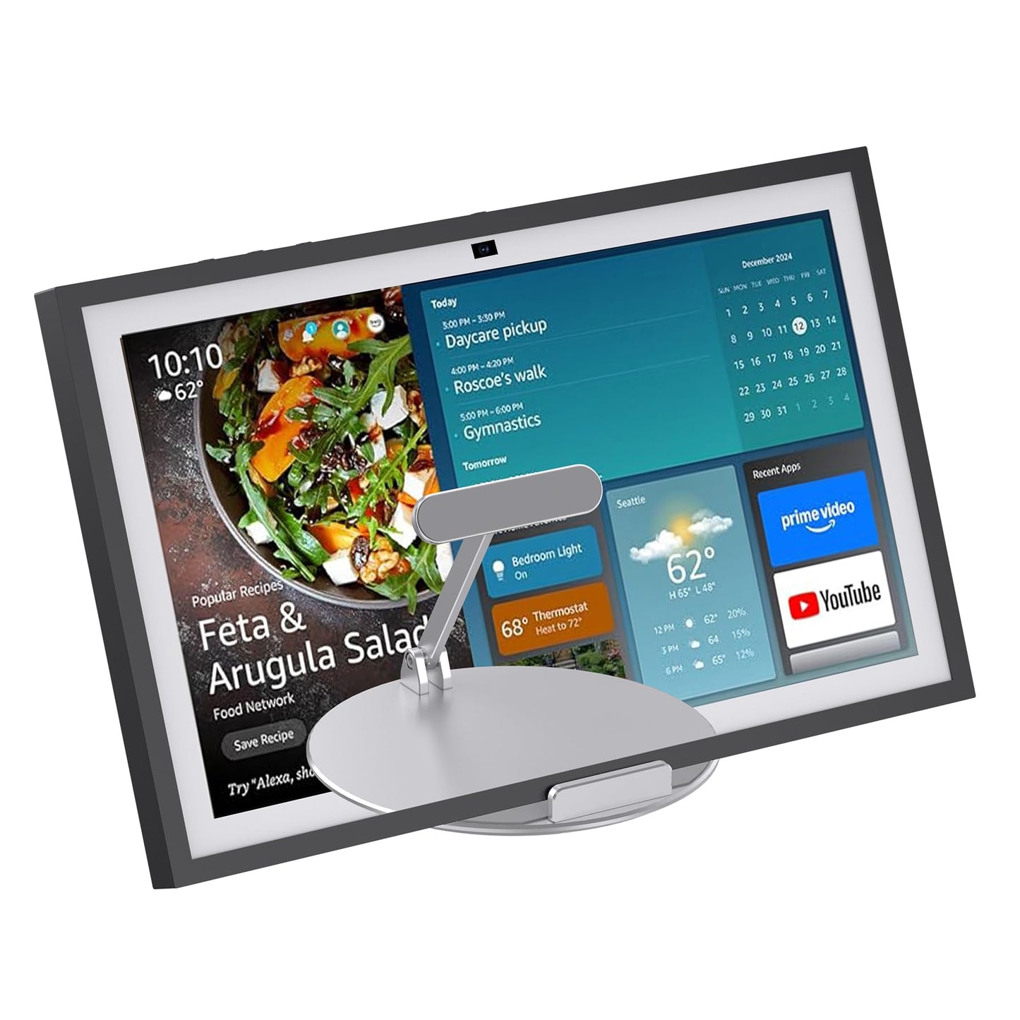 Pitelumeon Premium Stand for Echo Show 15 (1st, 2nd Gen), Show 21 With Swivel and Tilt Design,Aluminum Mount Stand And 360?Rotation & Tilt Suitable