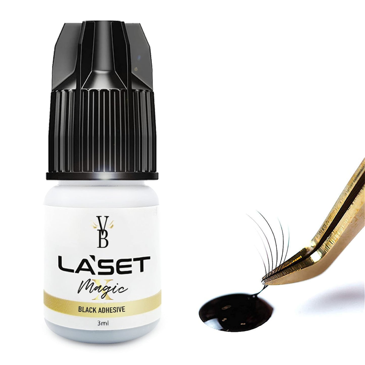 Eyelash Extension Glue for Volume and Individual Eyelashes Eyelash Extra Strong Adhesive Individual Lash Glue 6-7 Weeks Retention 1-2 sec drying