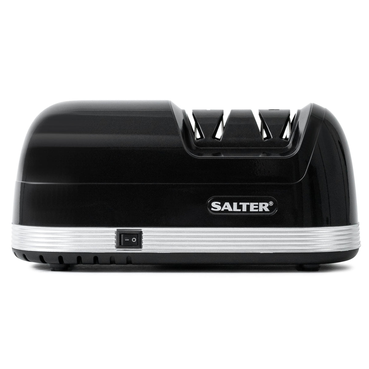 Salter 728 BKXR Electric Knife Sharpener - Two Stage Sharpening, Diamond Coating, Kitchen Knife & Blade Sharpener, Alternative Whetstone Tool, Safety