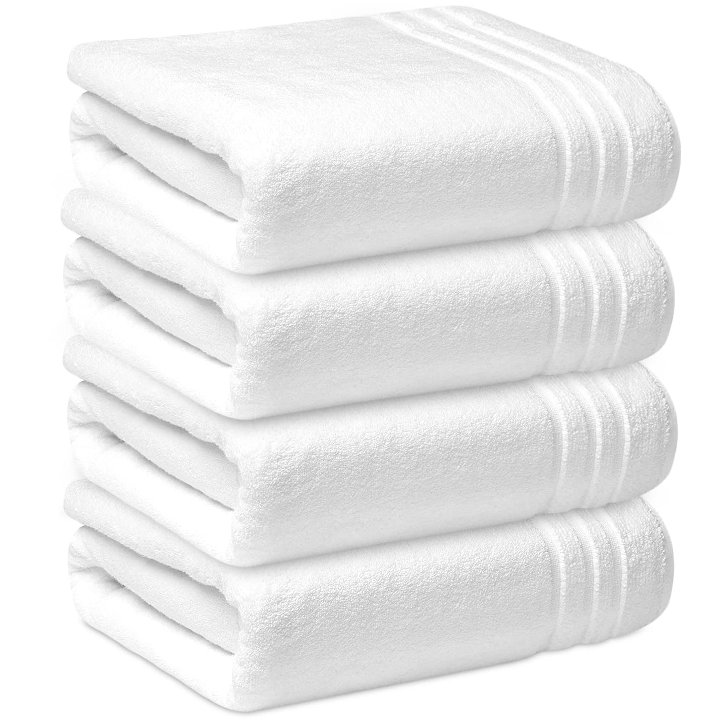 Towelogy? Commercial Grade Bath Sheets Large Size (100x150cm) 100% Egyptian Cotton Super Soft & Absorbent Body Wrap Shower Towels for Bathroom (Dove