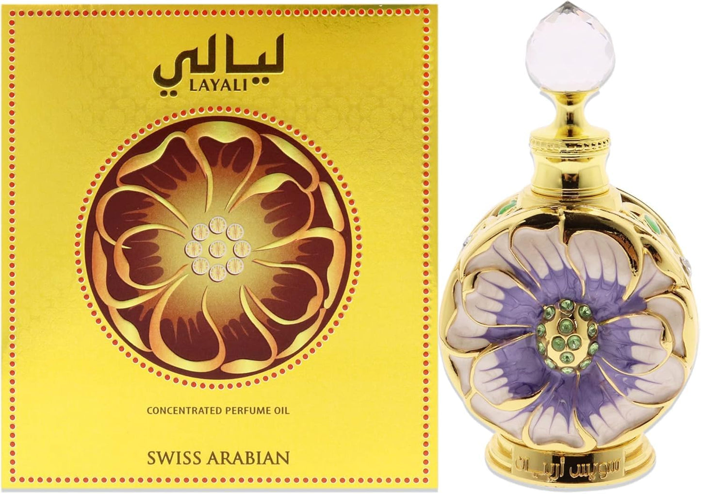 Swiss Arabian Layali For Women- EDP Spray - Floral, Oud Luxury Fragrance From Dubai- Addictive and Long-Lasting Perfume With Black Currant, Ylang