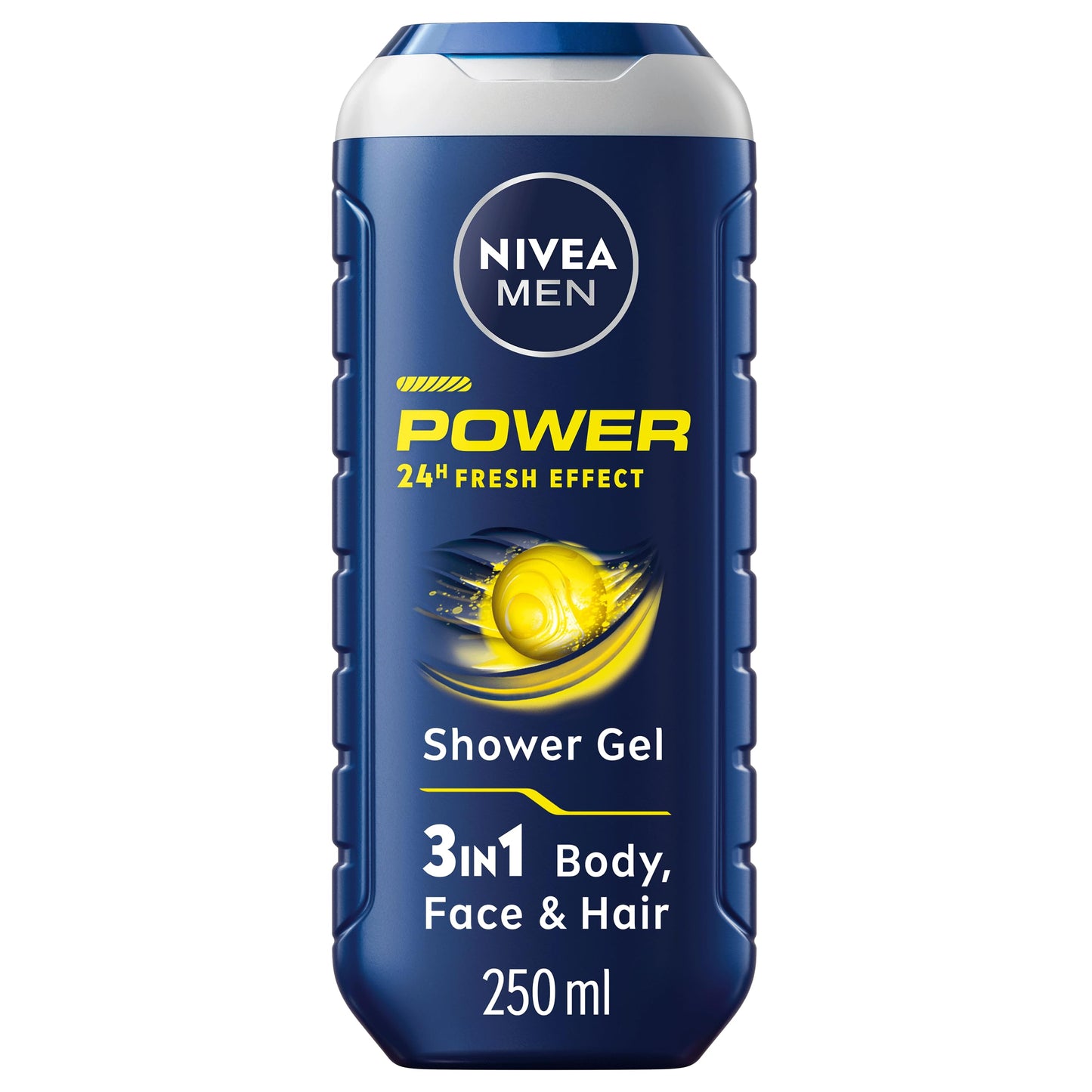 NIVEA MEN Power Fresh Shower Gel (400ml, Pack of 6), Moisturising Body Wash with Aloe Vera, All-in-1 Body Wash for Men, Energising NIVEA MEN Shower
