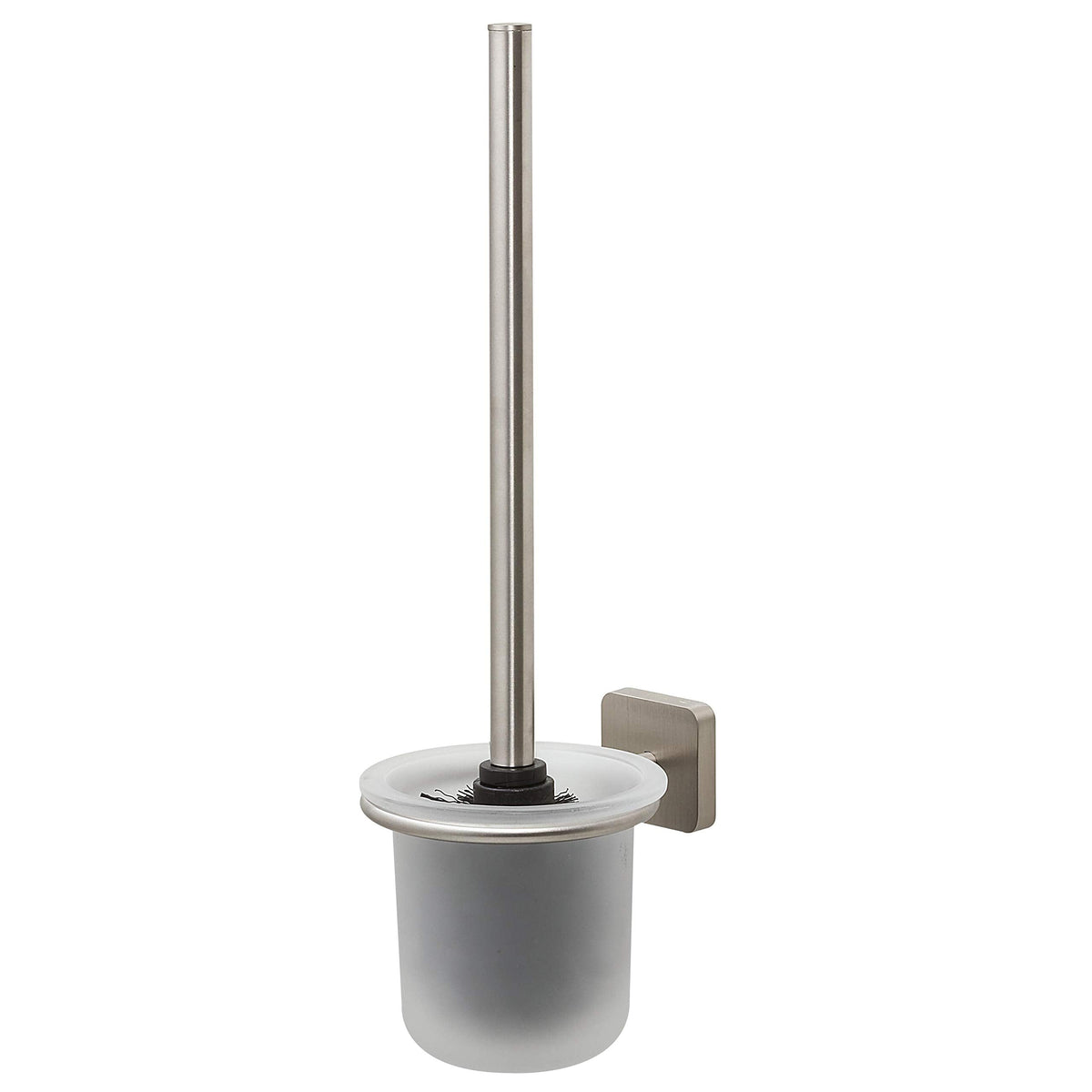 Tiger Onu Toilet Brush and Holder, Stainless Steel Brushed, 11 x 37.7 x 14.1 cm