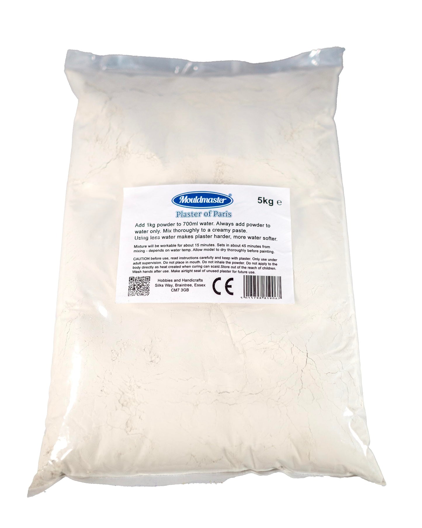 Mouldmaster Plaster of Paris Mouldmaster 5 Kg Plaster of Paris, White, 5kg