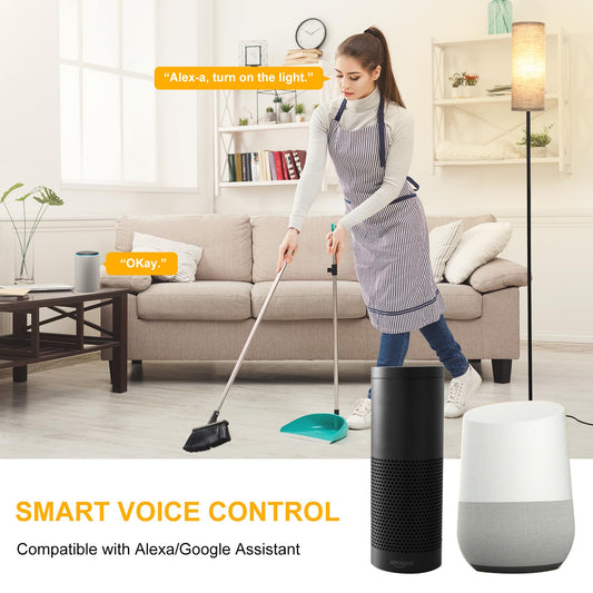 Neoglint Floor Lamps for Living Room with App & Remote Control Stepless Dimmer Tall Pole Floor Reading Lamp 2700-6500k Warm White and RGB Smart Led