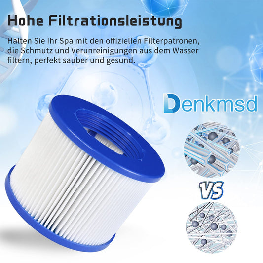 Denkmsd filter for inflatable spa, Infinite spa filter cartridge for Clever Spa 75 * 100 mm filter cartridge, for aquaparx, for aqua spa, for