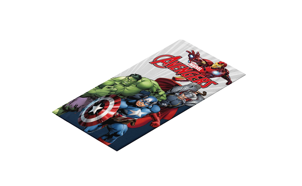 hermet Avengers Beach Towel, 70 x 140 cm, Beach or Pool Towel, 100% Soft Cotton, Practical and Lightweight
