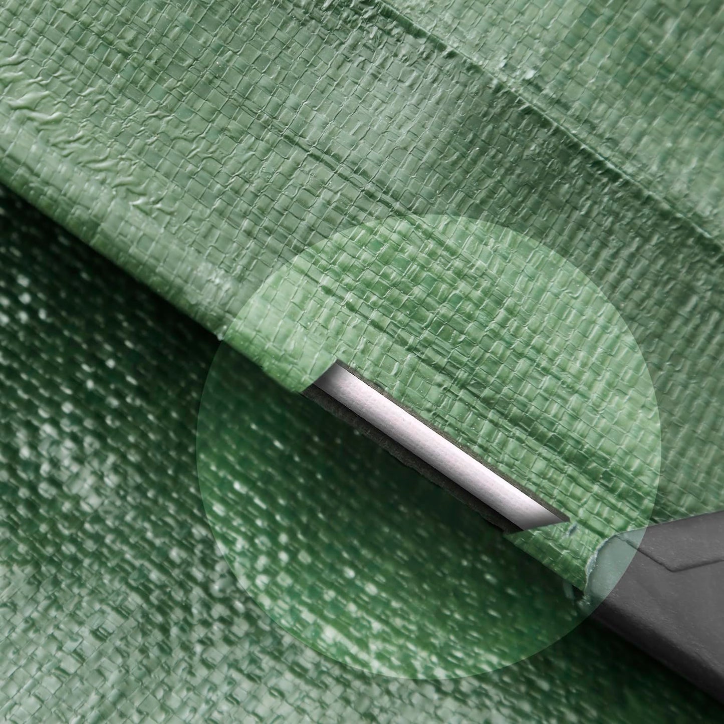 GardenMate 5m x 6m 120g/m? Green Tarpaulin - Waterproof, UV-Protected, Tear-Resistant