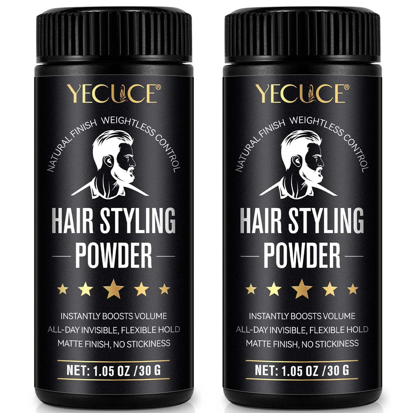 2PCS Hair Styling Powder 30g Large - Hair Texture Powder for Men | Matte Finish & Strong Hold | Natural Root Lift for Instant Volume | Oil-Free &