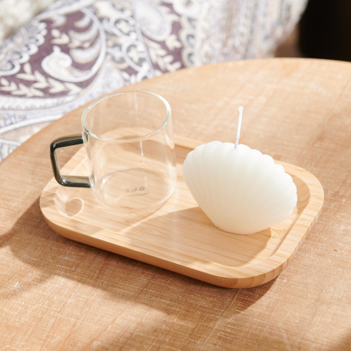 Bamboo Vanity Tray, Bathroom Counter Tray, Toilet Paper Basket Storage for Toilet Tank, Bathroom, Kitchen Counter 20 x 13 x 2 cm