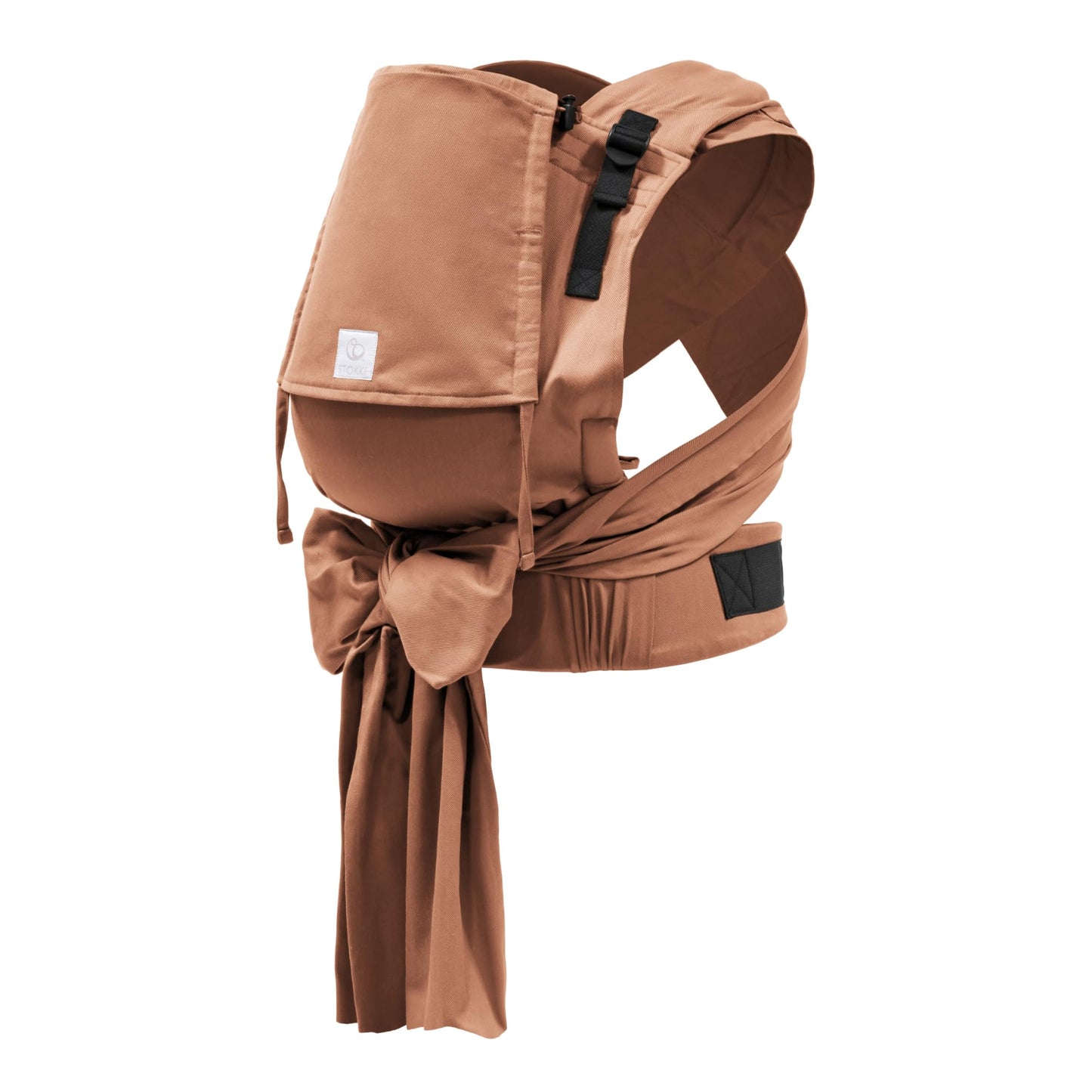 Stokke Limas Carrier Plus, Terracotta (OCS) - Half-Buckle Baby Carrier - Three Carrying Options - Safe for Babies from 1 Month/4 kg to 18 kg