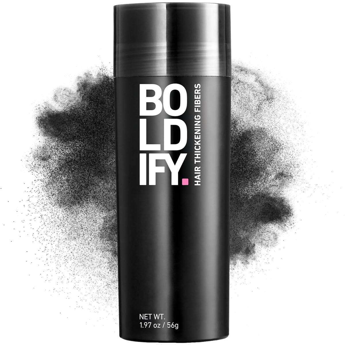 BOLDIFY Hair Fibres (56g) - Fill In Thinning and Fine Hair for an Instantly Fuller, Thicker Look - 14 Shades for Women and Men - Black
