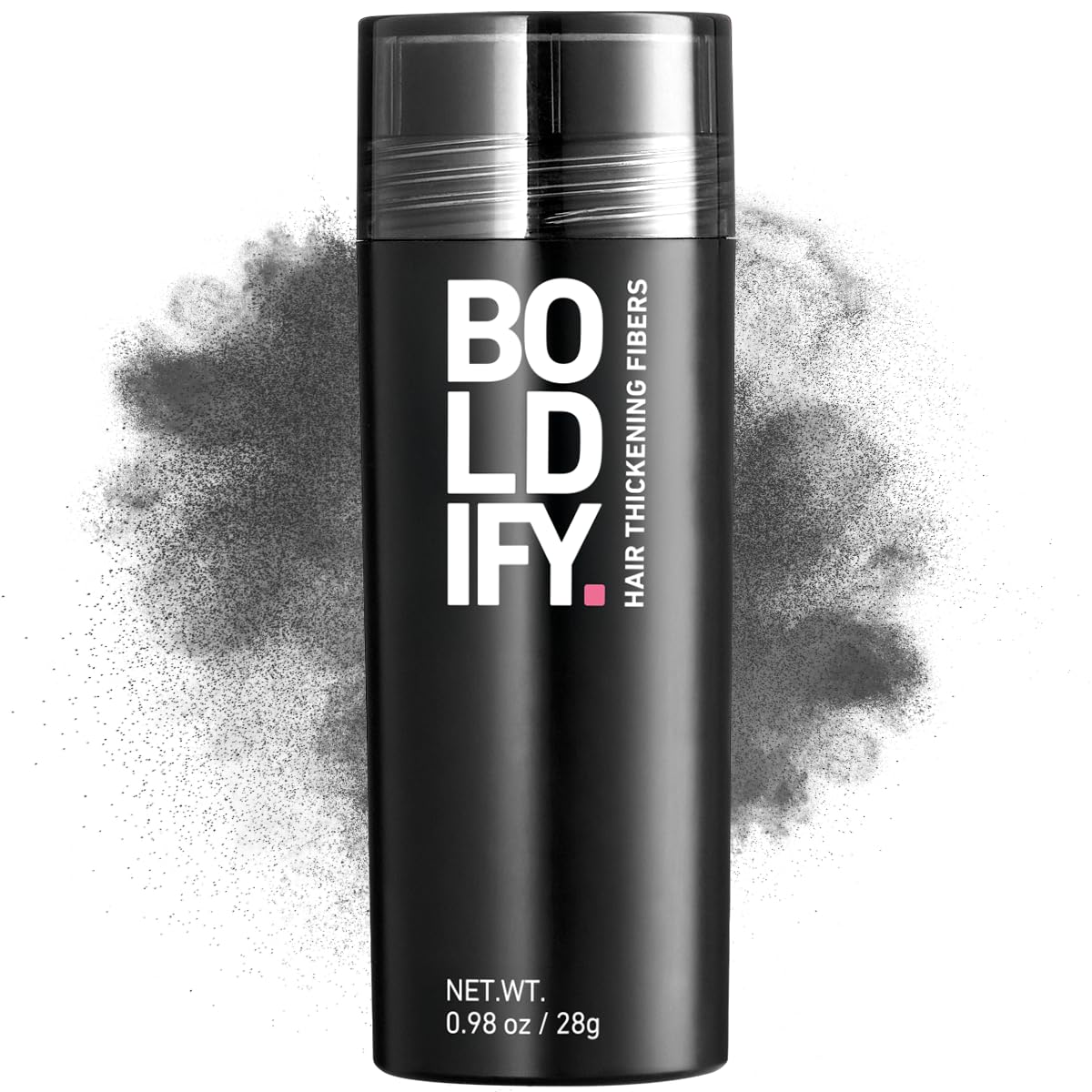 BOLDIFY Hair Fibres (28g) - Fill In Thinning and Fine Hair for an Instantly Fuller, Thicker Look - 14 Shades for Women and Men - Dark Grey