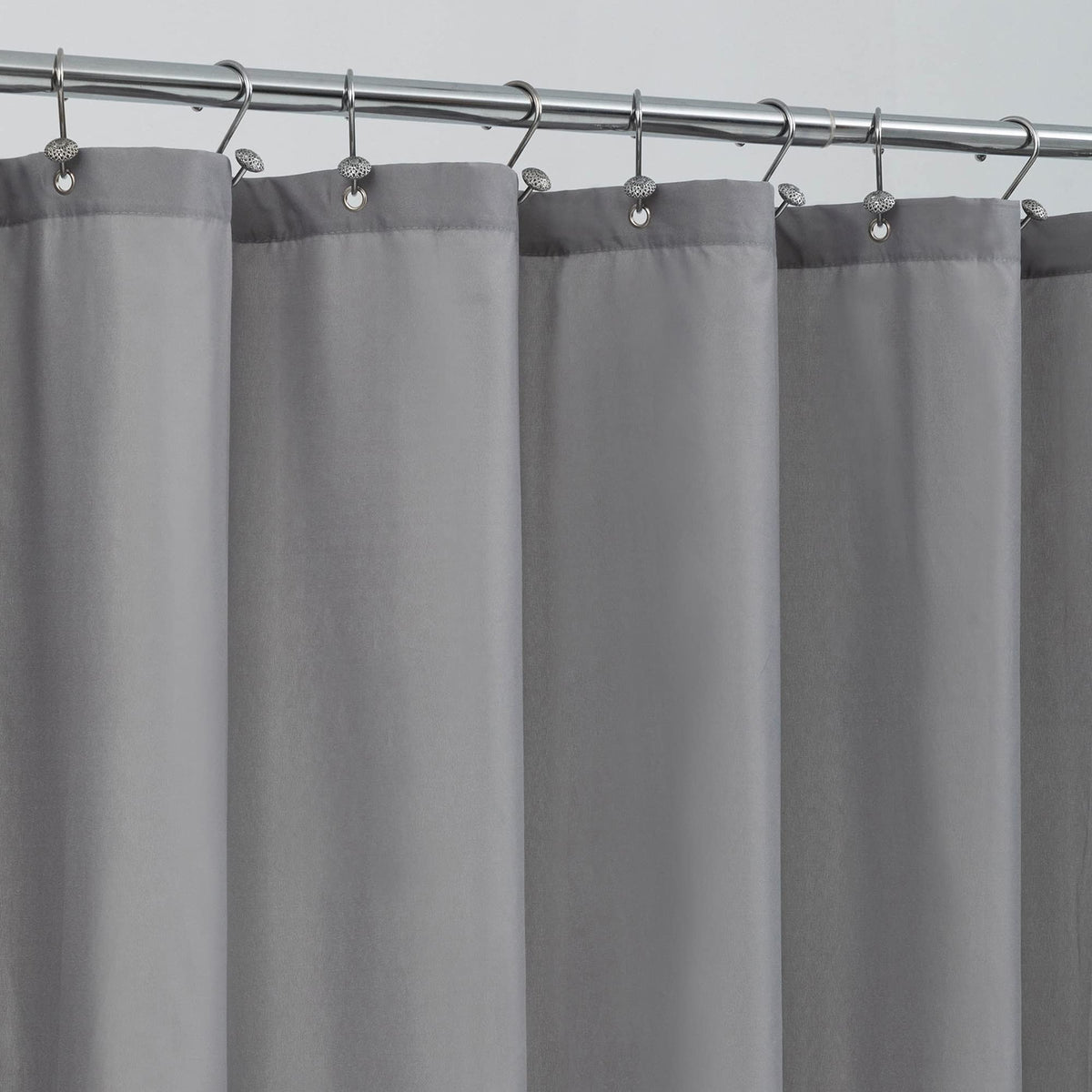 ALYVIA SPRING Extra Long Fabric Shower Curtain Liner Waterproof - 72" x 84", Soft & Lightweight XL Shower Curtain with 3 Magnets, Machine Washable -