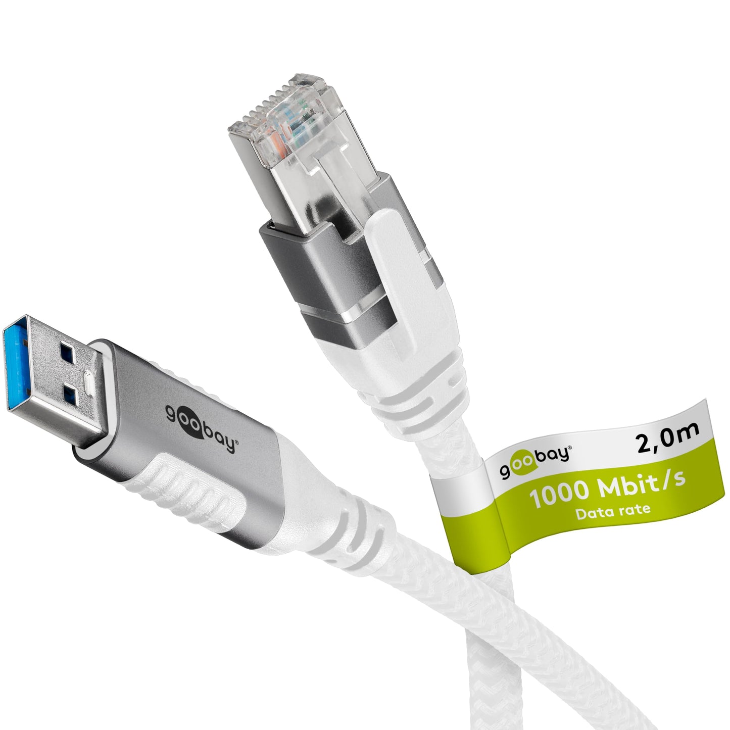 Goobay USB-A 3.0 to RJ45 Ethernet 2 m / 74159