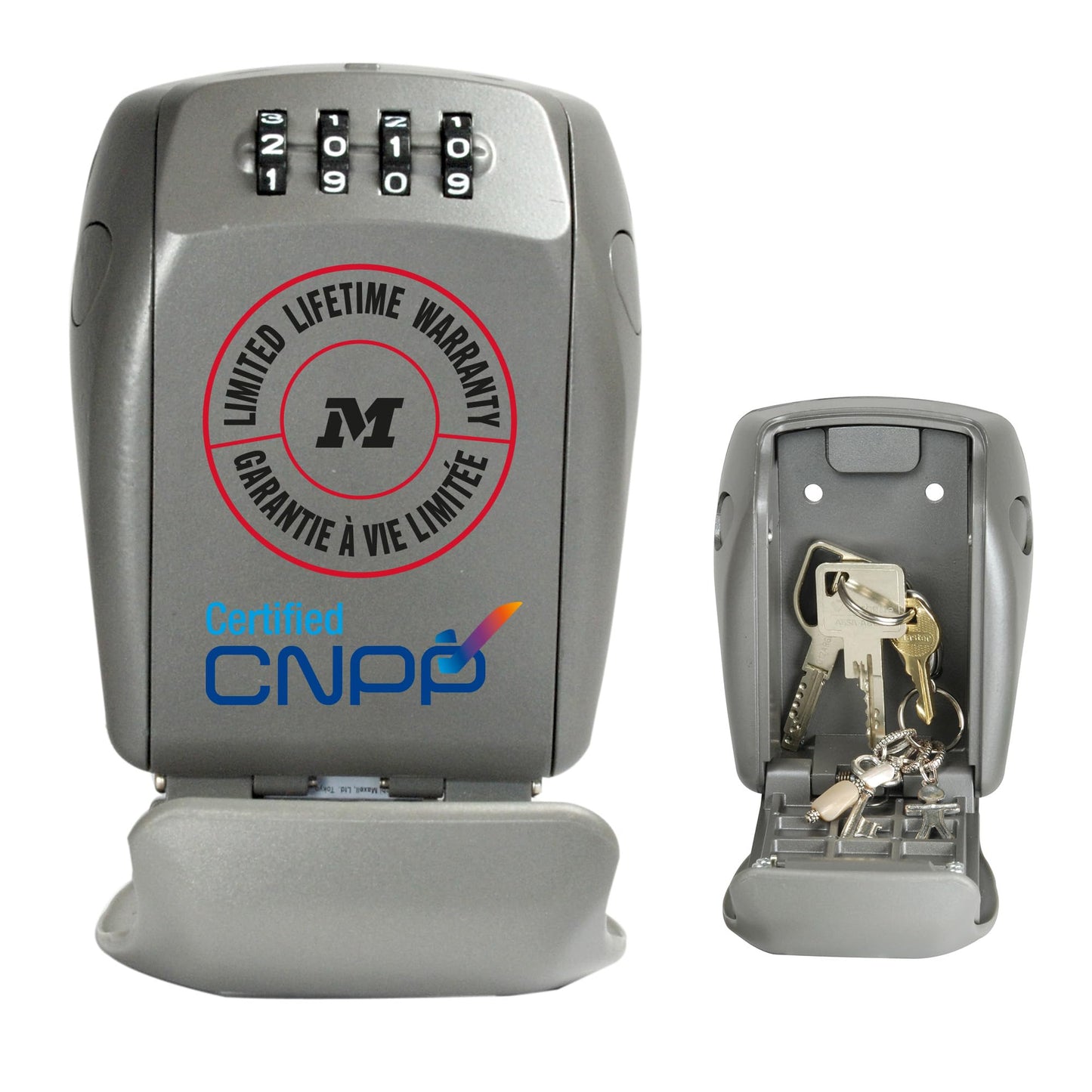 MASTER LOCK Certified Key Safe Wall Mounted, Medium 105 x 132 x 43 mm, Outdoor, Mounting Kit, for Home Office Industries Vehicles